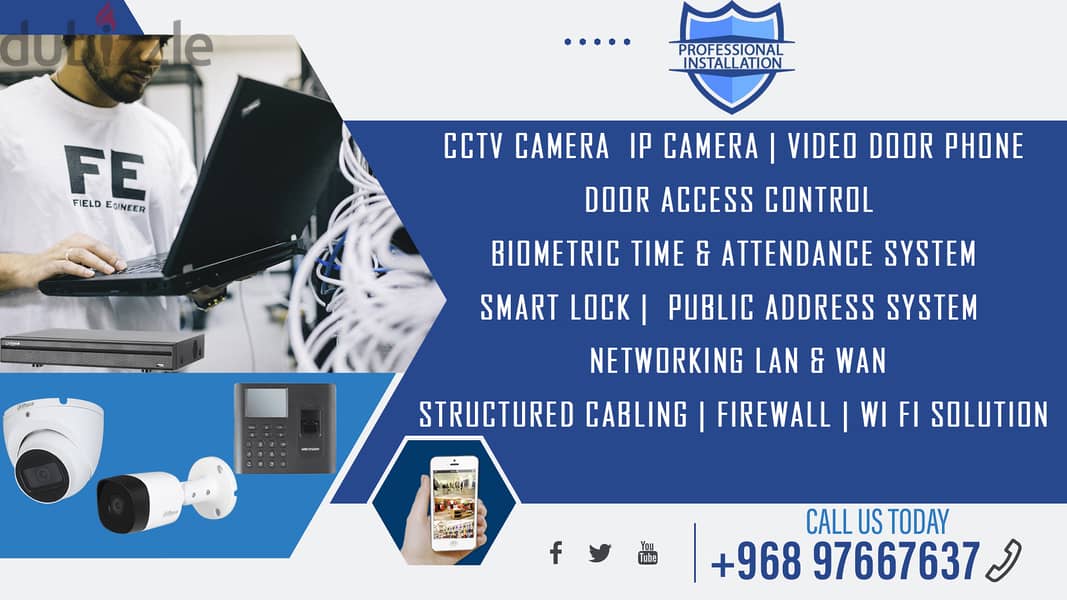 BIOMETRIC TIME ATTENDANCE SYSTEM & CCTV SYSTEM, COMPUTER NETWORKING 3