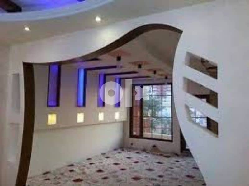 Interior Decoration With Gypsum Board and Painting 2