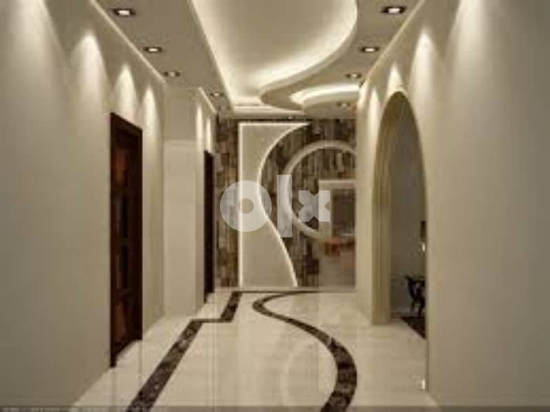 Interior Decoration With Gypsum Board and Painting 3