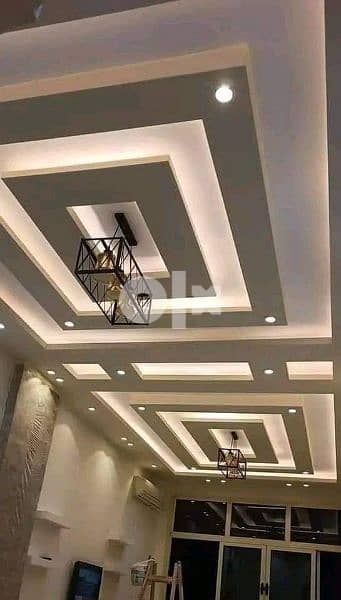 Interior Decoration With Gypsum Board and Painting 5