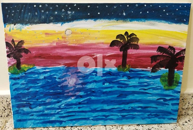 Large size Handmade Canvas painting 0