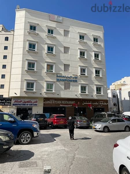 commercial 2bhk flat for rent near Bank Muscat Gubraha 3