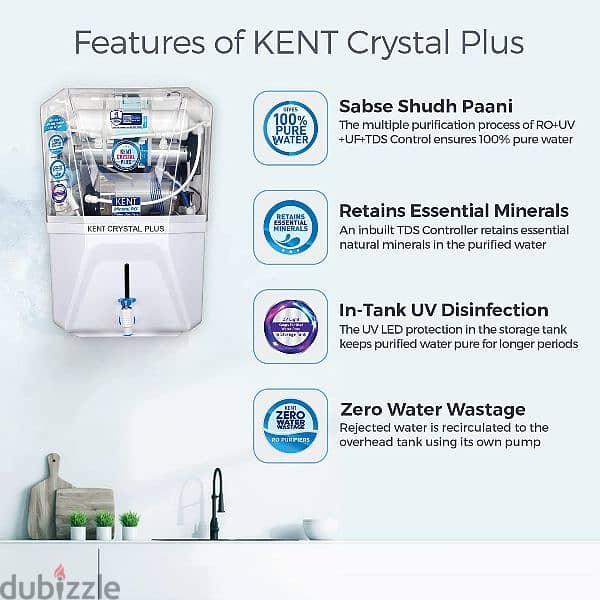 Kent crystel plus alkaline RO water purifier 4