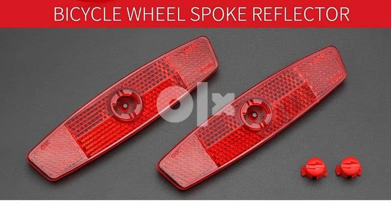 Bikes tyres reflector-Red color 1