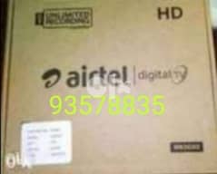New Full HDD Airtel receiver with 6months malyalam tamil telgu kannada 0