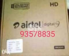 New Full HDD Airtel receiver with 6months malyalam tamil telgu kannada 0
