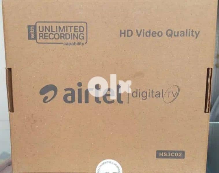 New Full HDD Airtel receiver with 6months malyalam tamil telgu kannada 0