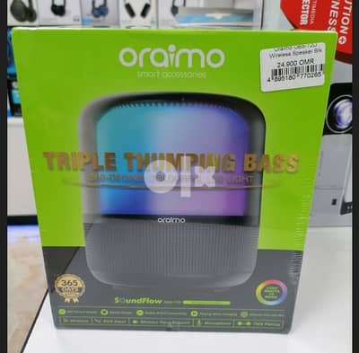 Oraimo Triple Thumping Bass Wireless Speaker (BrandNew)