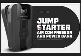 Powerology 11200mAh Jump Starter with air Compressor (New Stock) 0
