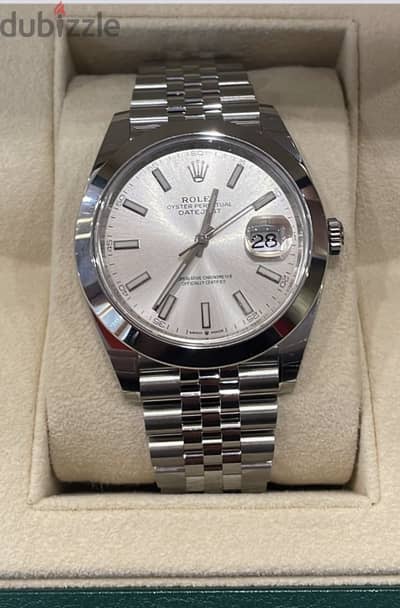 Brand New Rolex Datejust 41 mm baige dial steel basel jubilee bracelet