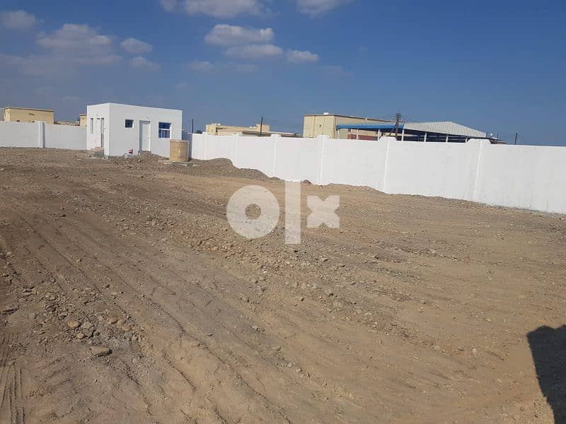 ارض صناعيه للإيجارمساحة 1500 متر زاويه صحار industrial land for rent 5