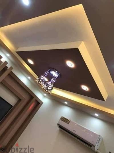 interior designing Gypsum board and cornice false ceiling work