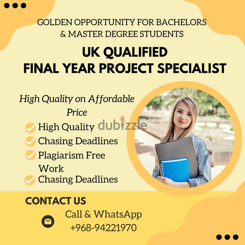 Final Years Assessments, Projects, Thesis and Dissertation Specialist 0