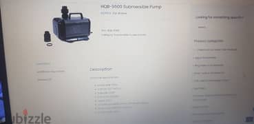 HQB 5500 submersible pump