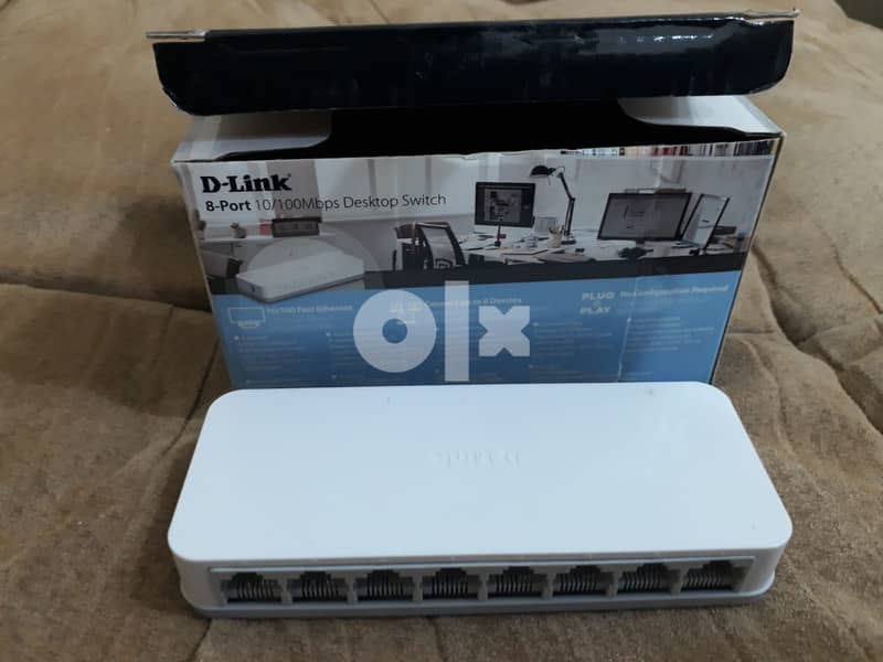 Dlink Intenet Switch 8-Port 10/100 Mbps Model DES-1008C-Urgent Sale 2