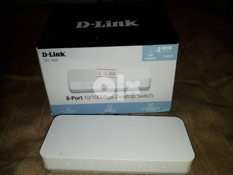 Dlink Intenet Switch 8-Port 10/100 Mbps Model DES-1008C-Urgent Sale 6