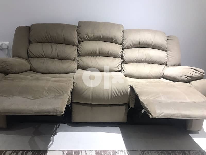 sofa 3 seater like new for urgent selling 2
