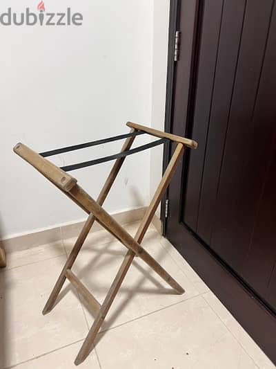 foldable wooden stand