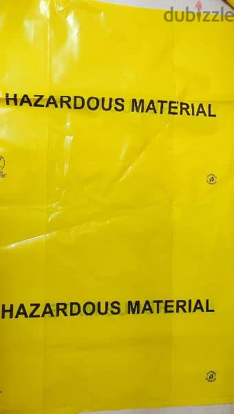 Hazardous Waste Bag-Yellow