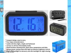 LCD Digital clock blue box LBB204 (Brand-New)