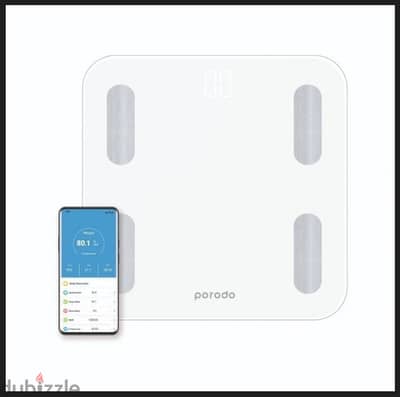 Porodo lifestyle body smart scale - PD-BF1321BT-WH (BrandNew)