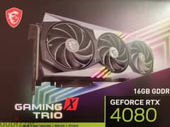 New MSI GeForce RTX 4080 16GB GAMING X TRIO Graphics Card
