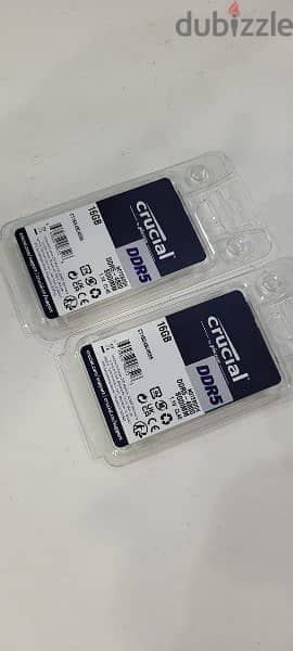 Crucial 16GB Ram DDR5-4800 SODIMM For Laptop Sealed Pack New 2