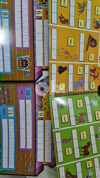 Arabic and English Books, Puzzles and Learning Cards 11