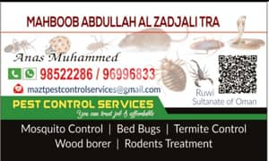 Pest control service for residential and commercial area