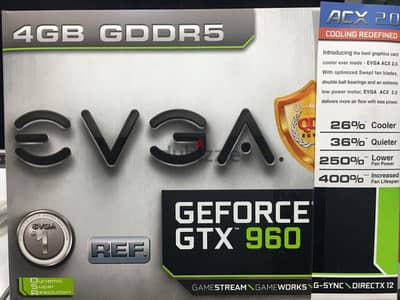 EVGA GeForce GTX 960 GAMING ACX 2.0+ 4GB GDDR5 (04G-P4-3963-KR),  EVGA