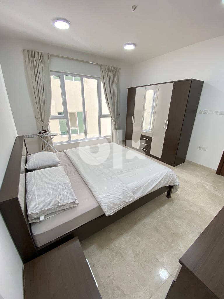 A fully furnished apartment for monthly rent in Al Qurum, consisting o 3