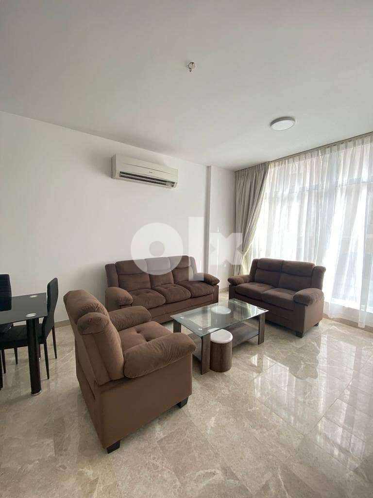 A fully furnished apartment for monthly rent in Al Qurum, consisting o 5
