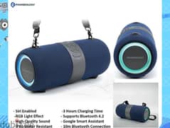 Powerology cypher rgb portable speaker pwcypspk-dkbu-blue (Brand-New)
