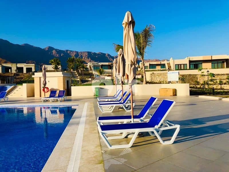 Jebel Sifah Resort شقق للايجار اليومي بمنتجع جبل السيفة 1