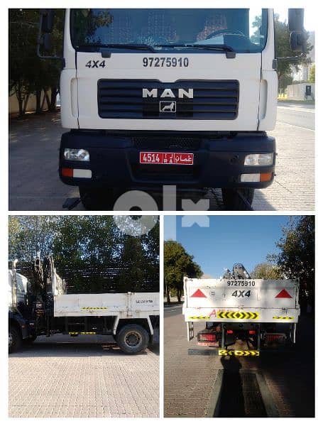 hiab truck 4*4 and normal hiub truck for rent 0