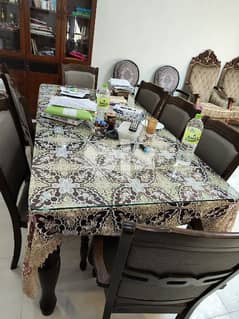 Dining Table 8 seater with cabinet
