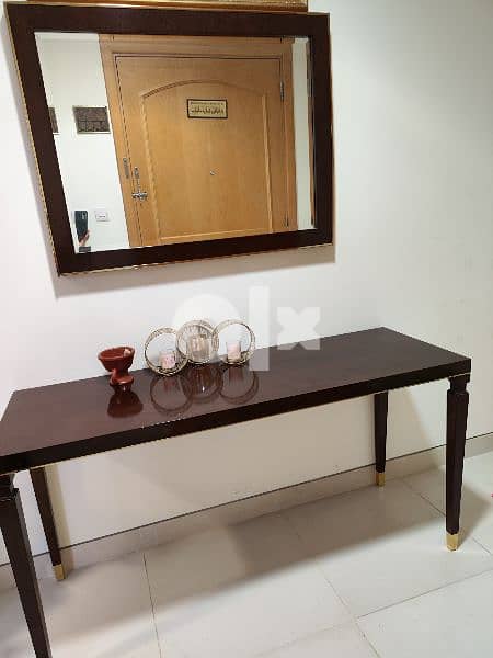 Console Mirror and Table for sale 1