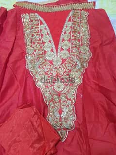 valentines special semi stitched  red silk material