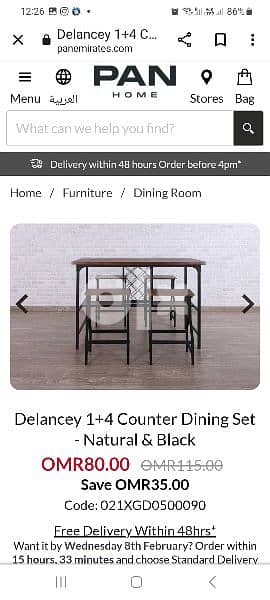 Dining table in excellent condition