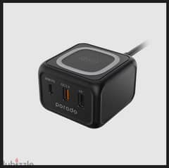 Pd-fwch005- bk porodo 3 port wireless charger 30w (New Stock) 0