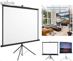 Projector Screen with Tripod 1.8x1.8 meter (New-Stock) 0