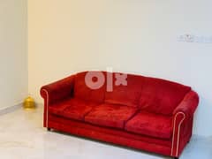 Red sofa - 3 seater