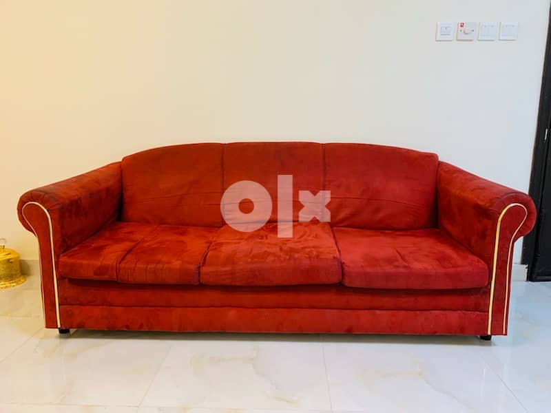 Red sofa - 3 seater 1