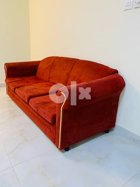 Red sofa - 3 seater 2