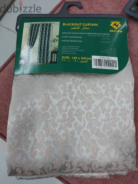 new Ready made curtains 2 pieces 5 rial 2