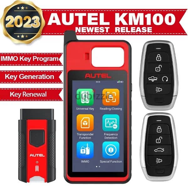 جهاز برمجة ونسخ مفاتيح السيارة Autel km100 5
