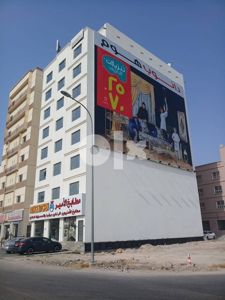 New 1 BHK Flat available,Opposite Toyota Spare Parts Al Amerat (62/132 1