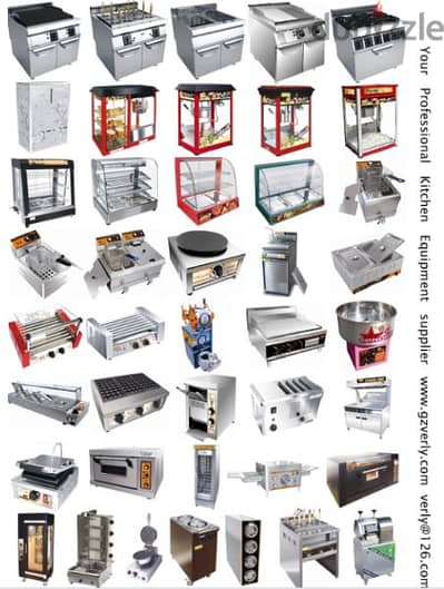 kitchen equipments and steel work. Delivery available