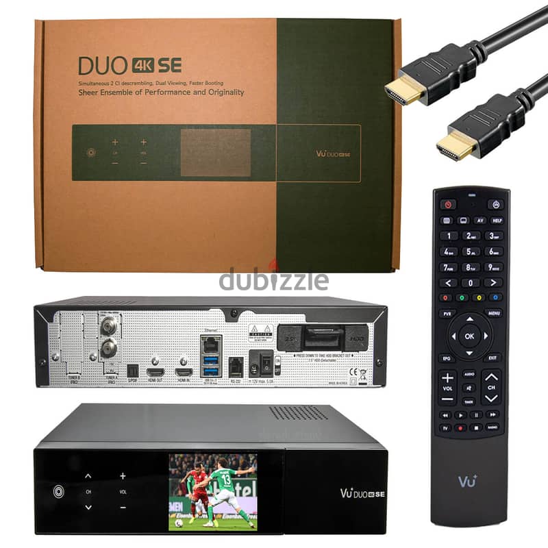 VU+ Duo 4K SE 1x DVB-S2X FBC Twin Tuner PVR ready Linux Receiver UHD 2 3