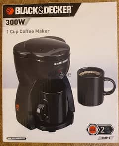 Black and Decker Coffee Maker; Ceramic Cup Included